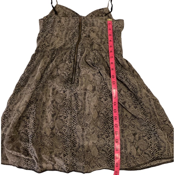 Aritzia Wilfred 100% silk snake-print spaghetti strap dress - Picture 7 of 7